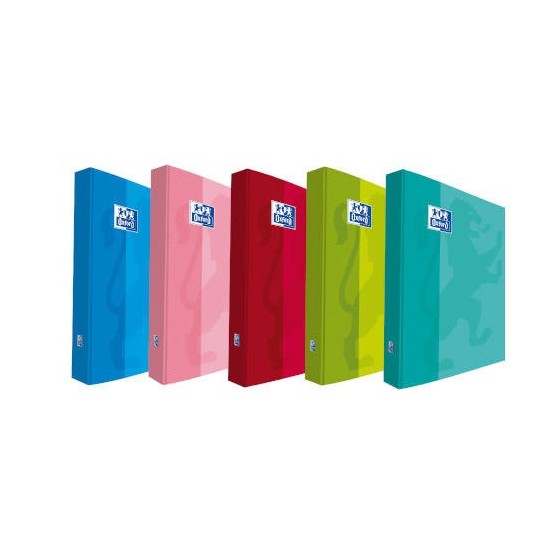 CARPETA DE ANILLAS 4X40 TAPA EXTRADURA A4+ COLORES SURTIDOS SCHOOL OXFORD 400106672 (x10 unidades)