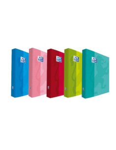 CARPETA DE ANILLAS 4X25 TAPA EXTRADURA A4+ COLORES SURTIDOS SCHOOL OXFORD 400106671 (x10 unidades)