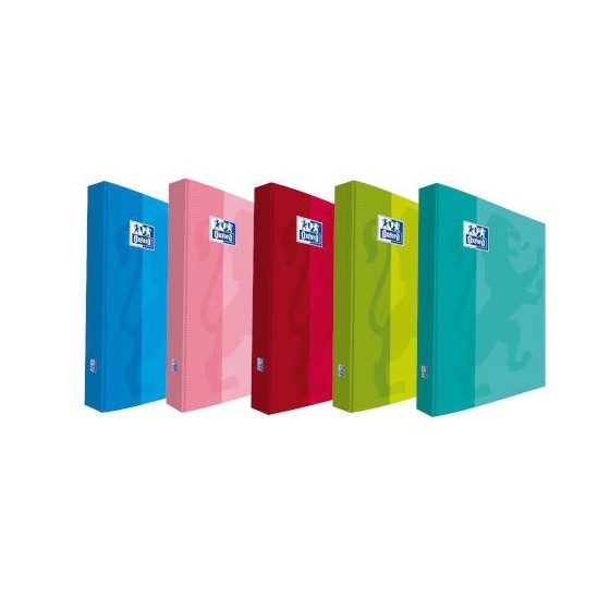 CARPETA DE ANILLAS 4X25 TAPA EXTRADURA A4+ COLORES SURTIDOS SCHOOL OXFORD 400106671 (x10 unidades)