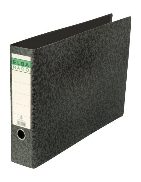 ARCHIVADOR PALANCA CARTÓN COMPACTO A3 APAISADO ANCHO COLOR NEGRO ELBA 100202079 (x10 unidades)