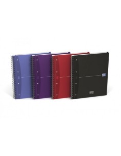 CUADERNO EUROPEANBOOK 4 TAPA EXTRADURA A4+ 120 HOJAS 5X5 COLORES SURTIDOS ESSENTIALS OXFORD 100104738 (x5 unidades)