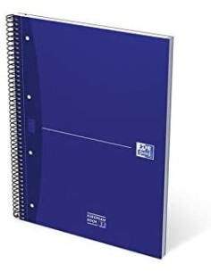 CUADERNO EUROPEANBOOK 1 TAPA EXTRADURA A4+ 80 HOJAS 5X5 COLOR AZUL ESSENTIALS OXFORD 100430421 (x5 unidades)