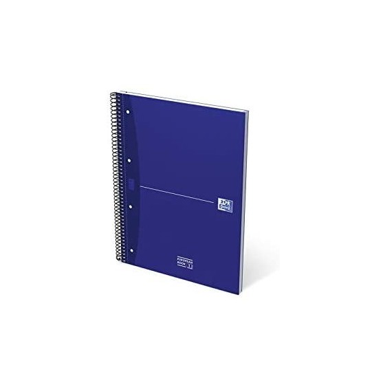 CUADERNO EUROPEANBOOK 1 TAPA EXTRADURA A4+ 80 HOJAS 5X5 COLOR AZUL ESSENTIALS OXFORD 100430421 (x5 unidades)