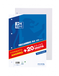 Oxford 400058179 papel de cuaderno 210 x 297 mm (A4) 120 hojas