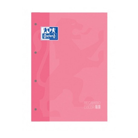 BLOC ENCOLADO COLOR 1 TAPA BLANDA A4+ 80 HOJAS 5X5 COLOR ROSA CHICLE  OXFORD 400123681 (x5 unidades)
