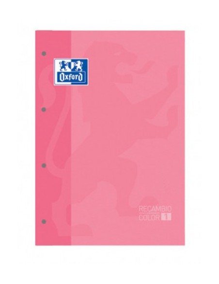 BLOC ENCOLADO COLOR 1 TAPA BLANDA A4+ 80 HOJAS 5X5 COLOR ROSA CHICLE  OXFORD 400123681 (x5 unidades)