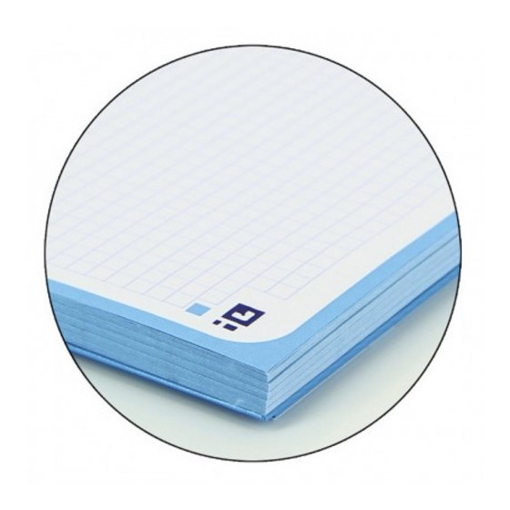 BLOC ENCOLADO COLOR 1 TAPA BLANDA A4+ 80 HOJAS 5X5 COLOR TURQUESA OXFORD 400123679 (x5 unidades)