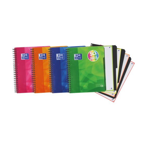 Oxford 400027277 cuaderno y block A4+ 120 hojas Colores surtidos (x5 unidades)