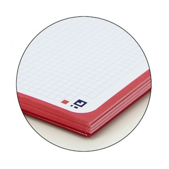 CUADERNO EUROPEANBOOK 1 TAPA EXTRADURA A4+ 80 HOJAS 5X5 COLOR ROJO OXFORD 100430198 (x5 unidades)