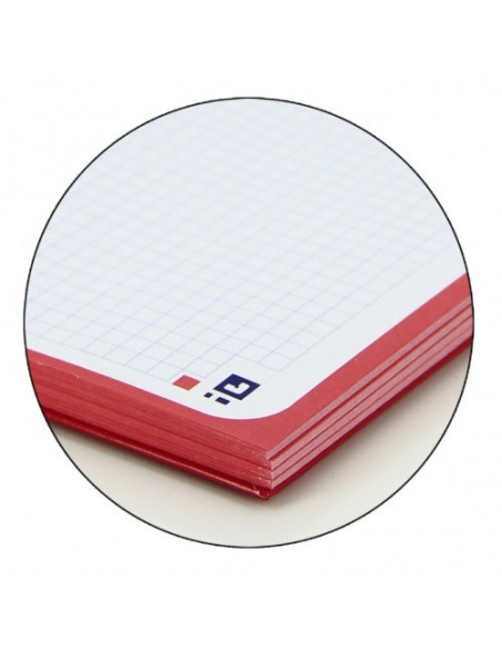CUADERNO EUROPEANBOOK 1 TAPA EXTRADURA A4+ 80 HOJAS 5X5 COLOR ROJO OXFORD 100430198 (x5 unidades)
