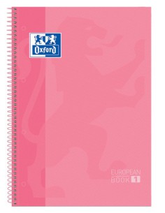 Oxford Europeanbook 1 cuaderno y block A4+ 80 hojas Rosa (x5 unidades)
