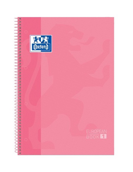 Oxford Europeanbook 1 cuaderno y block A4+ 80 hojas Rosa (x5 unidades)