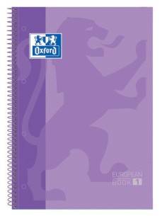 Oxford Europeanbook 1 cuaderno y block A4 80 hojas Púrpura (x5 unidades)