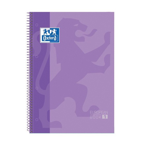 Oxford Europeanbook 1 cuaderno y block A4 80 hojas Púrpura (x5 unidades)