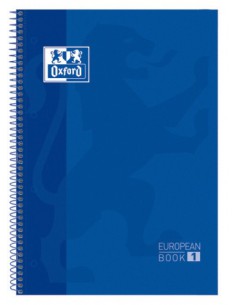 CUADERNO EUROPEANBOOK 1 TAPA EXTRADURA A4+ 80 HOJAS 5X5 COLOR AZUL OSCURO OXFORD 100430197 (x5 unidades)