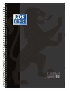 Oxford Europeanbook 1 cuaderno y block A4 80 hojas Negro (x5 unidades)