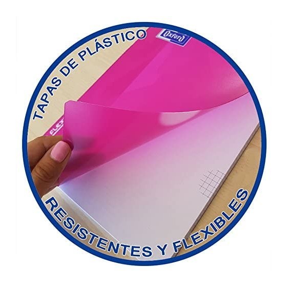 CUADERNO TAPA EXTRADURA FOLIO 80 HOJAS 4X4 COLORES SURTIDOS OXFORD 400122760 (x5 unidades)