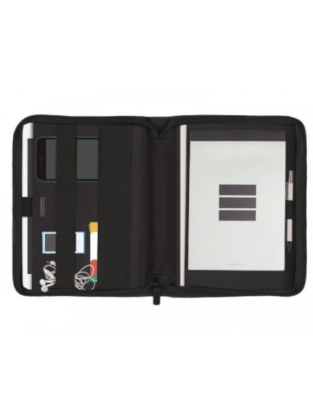 CARPETA CONGRESO PORTADOCUMENTOS CREMALLERA SERIE 00 A5 NEGRO J955 FINOCAM 5095260