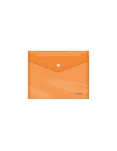 SOBRES POLIPROPILENO BROCHE NARANJA A5 APAISADO 225X170 DOHE 91485 (x10 unidades)