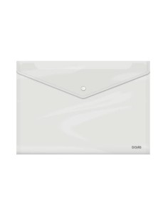 SOBRES POLIPROPILENO BROCHE TRANSPARENTE FOLIO APAISADO 335X235 DOHE 91482 (x10 unidades)
