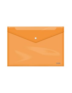 SOBRES POLIPROPILENO BROCHE NARANJA FOLIO APAISADO 335X235 DOHE 91478 (x10 unidades)