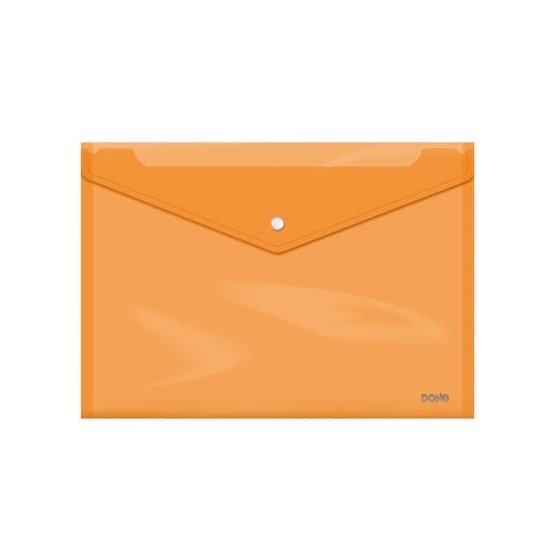 SOBRES POLIPROPILENO BROCHE NARANJA FOLIO APAISADO 335X235 DOHE 91478 (x10 unidades)