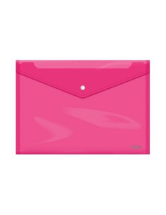 SOBRES POLIPROPILENO BROCHE ROSA FOLIO APAISADO 335X235 DOHE 91477 (x10 unidades)