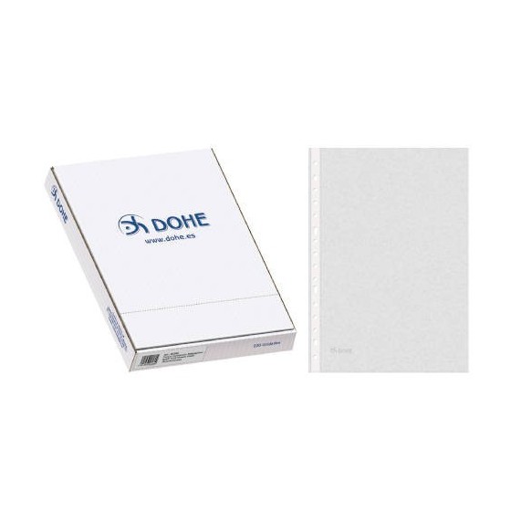 CAJA 100 FUNDAS MULTITALADRO BASIC PLUS FOLIO 235X330 DOHE 90580