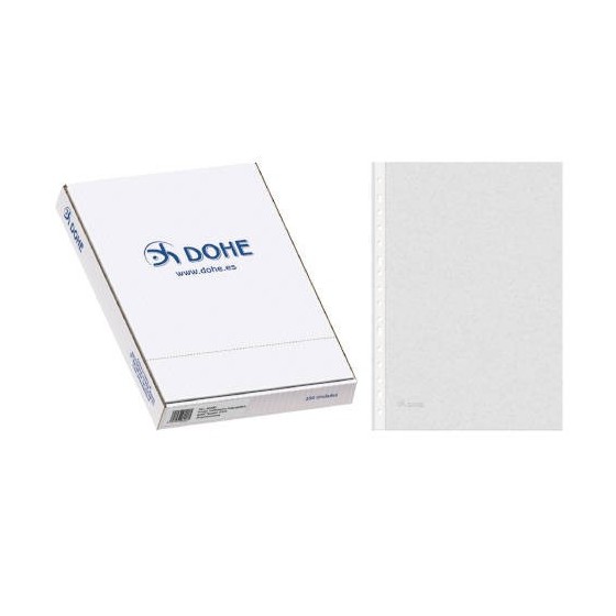 CAJA 100 FUNDAS MULTITALADRO BASIC FOLIO 235X330 DOHE 90490