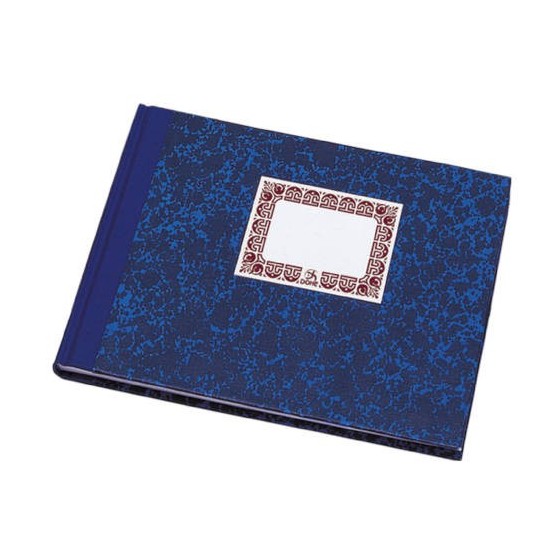 LIBRO DE CARTONÉ RAYADO HORIZONTAL AZUL 1/4 APAISADO 100 HOJAS  DOHE 09961
