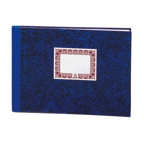 LIBRO DE CARTONÉ RAYADO HORIZONTAL AZUL FOLIO APAISADO 100 HOJAS  DOHE 09971