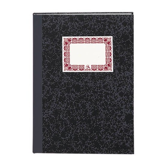 CUADERNO CARTONÉ CONTABILIDAD CUADRÍCULA GRIS OSCURO FOLIO NATURAL 100 HOJAS DOHE 09956