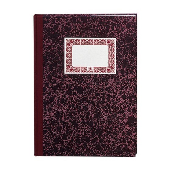 CUADERNO CARTONÉ CONTABILIDAD CAJA BURDEOS FOLIO NATURAL 100 HOJAS NUMERADAS DOHE 09951