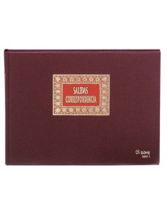 LIBRO DE REGISTROS SALIDA CORRESPONDENCIA FOLIO APAISADO 100 HOJAS DOHE 09911