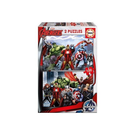 PUZZLE 2x100 AVENGERS DE 6-8 AÑOS EDUCA BORRAS 15771