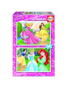 PUZZLE INFANTIL 2x20 PRINCESAS DISNEY DE 3-5 AÑOS EDUCA BORRAS 16846