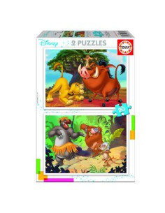 PUZZLE INFANTIL 2x20 DISNEY ANIMALS DE 3-5 AÑOS EDUCA BORRAS 18103