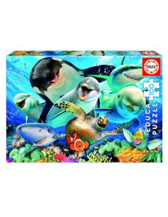 PUZZLE INFANTIL 100 SELFIE BAJO EL AGUA DE 6-8 AÑOS EDUCA BORRAS 18062