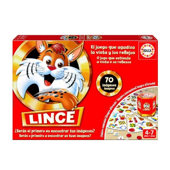 JUEGO EL LINCE 70 IMÁGENES DE 4-7 AÑOS EDUCA BORRAS 17472