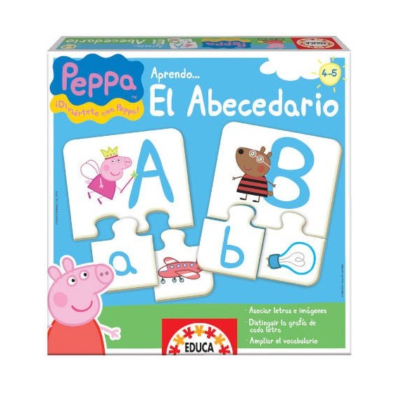 JUEGO APRENDO EL ABECEDARIO PEPPA PIG DE 4-5 AÑOS EDUCA BORRAS 15652