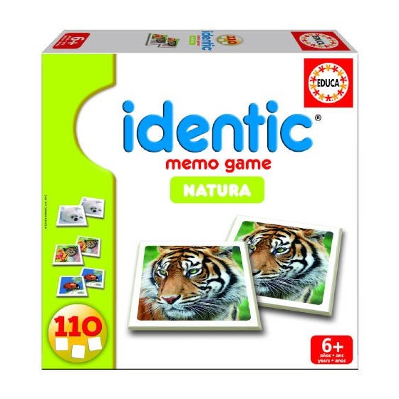 JUEGO MEMORIA IDENTIC NATURA (110 CARTAS) DE 3-6 AÑOS EDUCA BORRAS 14783