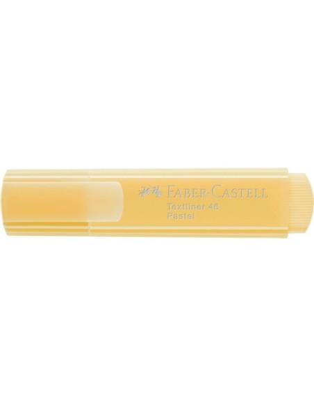 MARCADOR FLUOR TEXTLINER VAINILLA PASTEL FABER CASTELL 154667 (x10 unidades)
