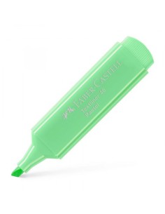 MARCADOR FLUOR TEXTLINER VERDE CLARO PASTEL FABER CASTELL 154666 (x10 unidades)