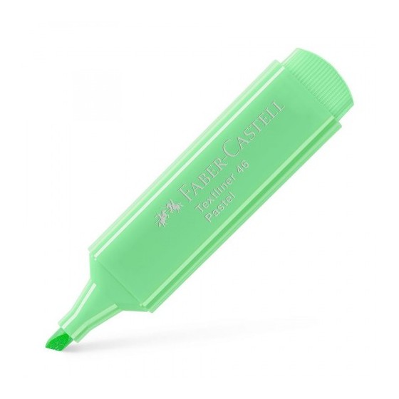 MARCADOR FLUOR TEXTLINER VERDE CLARO PASTEL FABER CASTELL 154666 (x10 unidades)