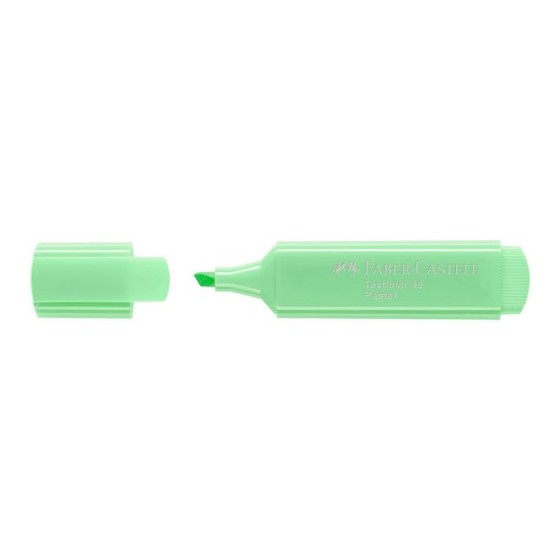 MARCADOR FLUOR TEXTLINER VERDE CLARO PASTEL FABER CASTELL 154666 (x10 unidades)