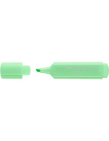 MARCADOR FLUOR TEXTLINER VERDE CLARO PASTEL FABER CASTELL 154666 (x10 unidades)