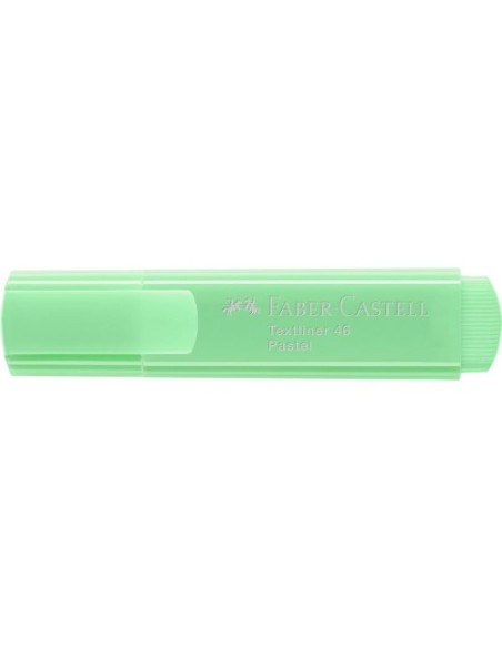 MARCADOR FLUOR TEXTLINER VERDE CLARO PASTEL FABER CASTELL 154666 (x10 unidades)