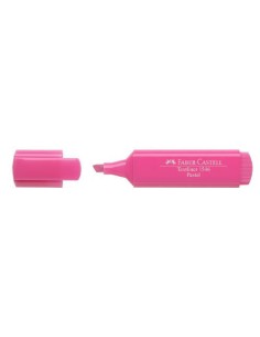 MARCADOR FLUOR TEXTLINER ROSA PASTEL FABER CASTELL 154654 (x10 unidades)