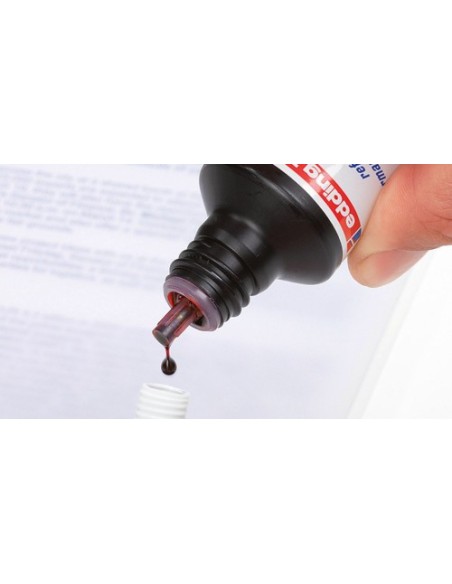 FRASCO TINTA PARA RELLENAR 25ML ROJA EDDING T25-002