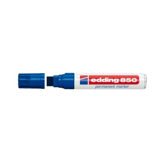 MARCADOR PERMANENTE PUNTA BISELADA 5-16MM 850 AZUL EDDING 850-03 (x5 unidades)